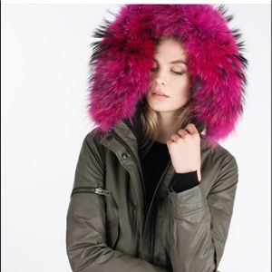 SAM. NEW YORK Anchorage Jacket with Fur Hood